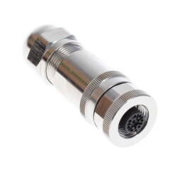 8 Position Circular Connector Plug, Female Sockets Screw - TE Connectivity AMP Connectors (1)