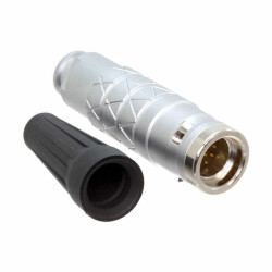 8 Position Circular Connector Plug, Male Pins Solder Cup - Amphenol LTW