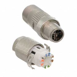 8 Position Circular Connector Plug, Male Pins IDC - METZ CONNECT USA Inc.