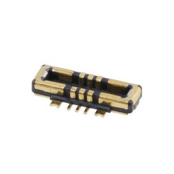 8 (6 + 2 Power) Position Connector Plug, Outer Shroud Contacts Surface Mount Gold - 1