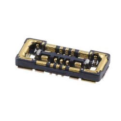 8 (6 + 2 Power) Position Connector Receptacle, Center Strip Contacts Surface Mount Gold - 1