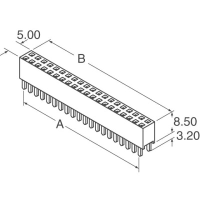8 Position Header Connector 0.100