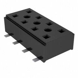 8 Position Receptacle, Bottom Entry Connector Surface Mount - 1