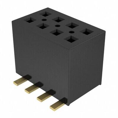 8 Position Receptacle Connector Surface Mount - 1