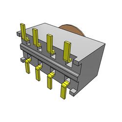 8 Position Receptacle Connector Surface Mount - Samtec Inc. (1)