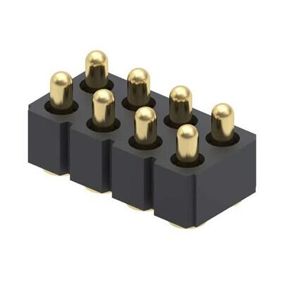 8 Position Spring Piston Connector Surface Mount - 1