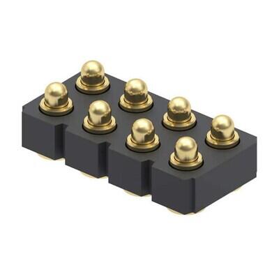 8 Position Spring Piston Connector Surface Mount - 1