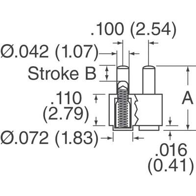 8 Position Spring Piston Connector Surface Mount - 3