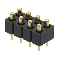 8 Position Spring Piston Connector Through Hole - Mill-Max Manufacturing Corp.