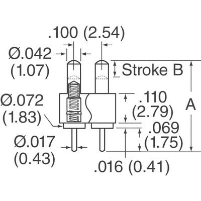 8 Position Spring Piston Connector Through Hole - 3