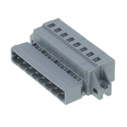 8 Position Terminal Block Plug, Male Pins 0.197