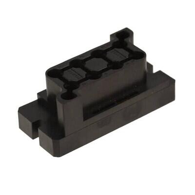 8 (Power) Position Housing for Male Pins Connector Black Panel Mount Drawer - 1