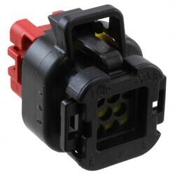8 Rectangular Connectors - Housings Plug Black - TE Connectivity Deutsch Connectors
