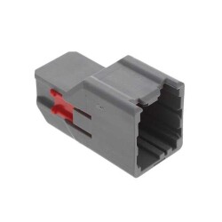8 Rectangular Connectors - Housings Plug Gray 0.100