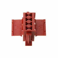 8 Rectangular Connectors - Housings Plug Red - TE Connectivity AMP Connectors
