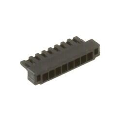 8 Rectangular Connectors - Housings Plug Black 0.031