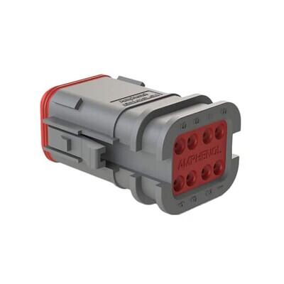8 Rectangular Connectors - Housings Plug Gray - 1