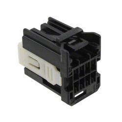 8 Rectangular Connectors - Housings Receptacle Black 0.100