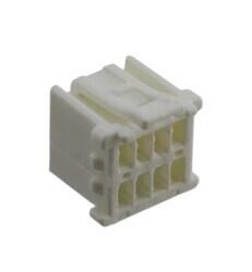 8 Rectangular Connectors - Housings Receptacle White 0.079