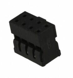 8 Rectangular Connectors - Housings Receptacle Black 0.079