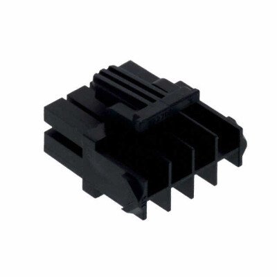 8 Rectangular Connectors - Housings Receptacle Black 0.165