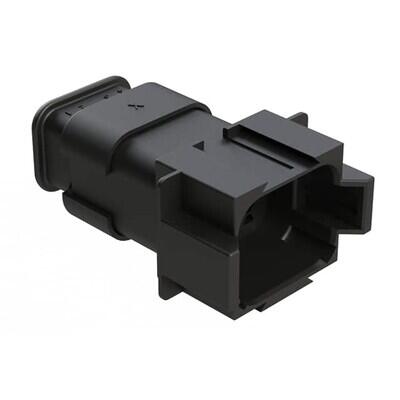 8 Rectangular Connectors - Housings Receptacle Black - 1