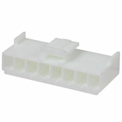 8 Rectangular Connectors - Housings Receptacle Natural 0.156