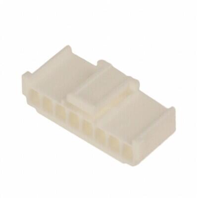 8 Rectangular Connectors - Housings Receptacle White 0.098