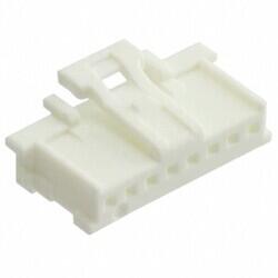 8 Rectangular Connectors - Housings Receptacle White 0.079