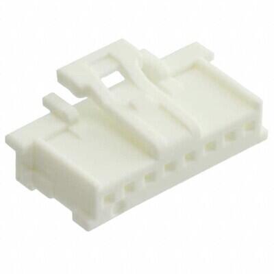 8 Rectangular Connectors - Housings Receptacle White 0.079