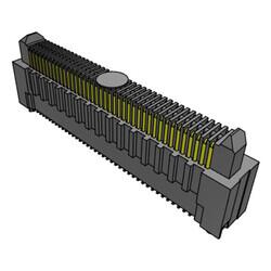 80 Position Connector Header, Center Strip Contacts Surface Mount Gold - Samtec Inc.