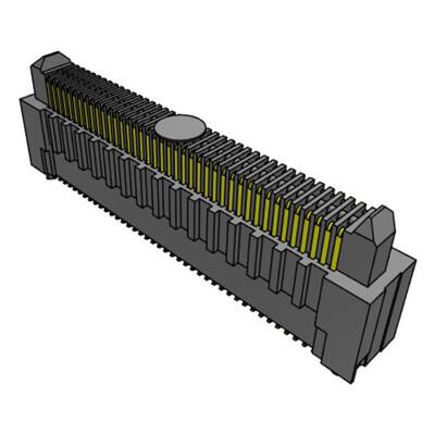 80 Position Connector Header, Center Strip Contacts Surface Mount Gold - 1