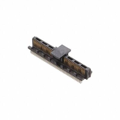 80 Position Connector Header, Center Strip Contacts Surface Mount Gold - 1