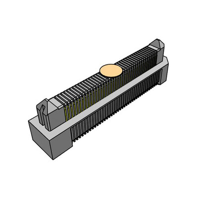 80 Position Connector Header, Outer Shroud Contacts Surface Mount Gold - 1