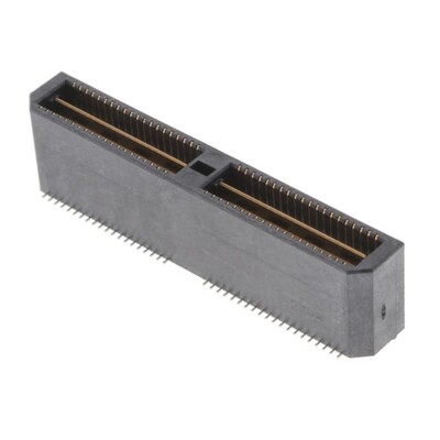 80 Position Connector Header, Outer Shroud Contacts Surface Mount Gold - 1