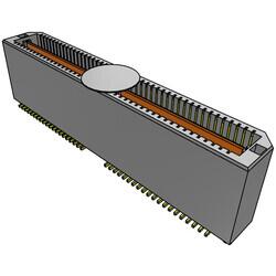 80 Position Connector Header, Outer Shroud Contacts Surface Mount Gold - 1