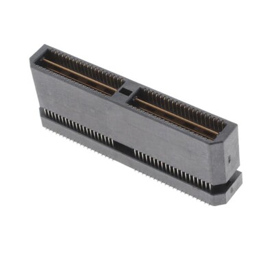 80 Position Connector Header, Outer Shroud Contacts Surface Mount Gold - 1