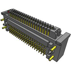 80 Position Connector High Density Array, Male Surface Mount, Right Angle Gold - Samtec Inc. (1)