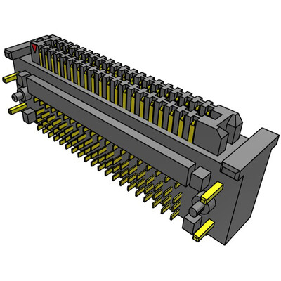80 Position Connector High Density Array, Male Surface Mount, Right Angle Gold - 2