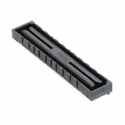 80 Position Connector Receptacle, Center Strip Contacts Surface Mount Gold - 1