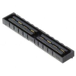 80 Position Connector Receptacle, Center Strip Contacts Surface Mount Gold - Samtec Inc.