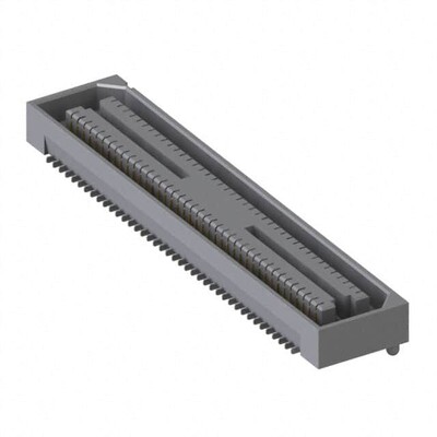 80 Position Connector Receptacle, Center Strip Contacts Surface Mount Gold - 1