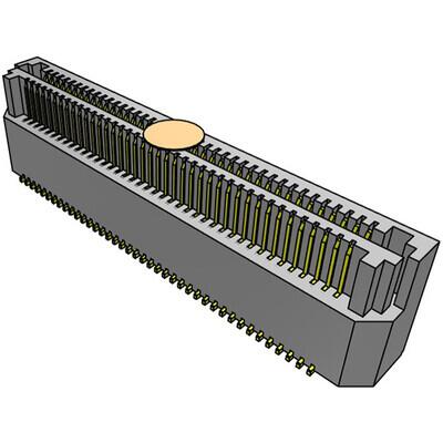 80 Position Connector Self Mating, Non-Gendered Surface Mount Gold - 1