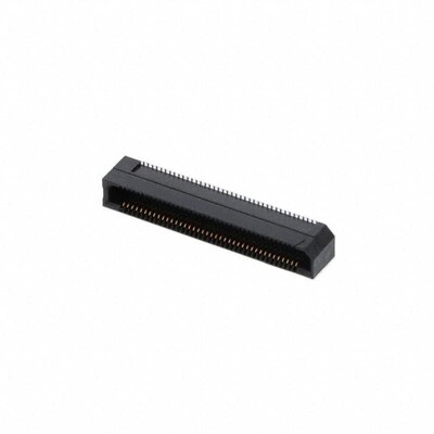 80 Position Connector Socket, Outer Shroud Contacts Surface Mount Gold - 1