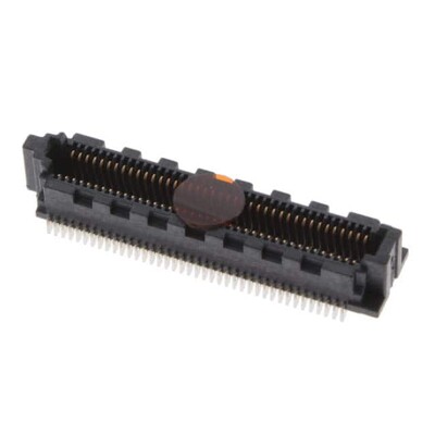 80 Position Connector Socket, Outer Shroud Contacts Surface Mount Gold - 1