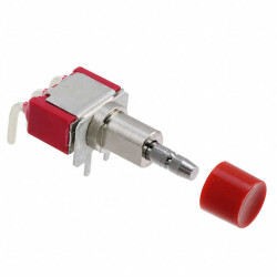 Pushbutton Switch SPDT Standard Through Hole, Right Angle - C&K