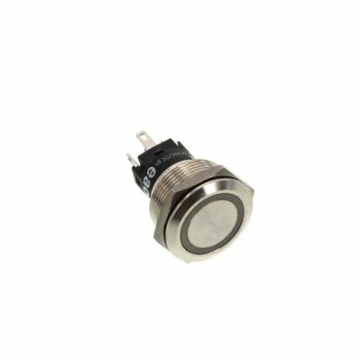 Pushbutton Switch SPDT Standard, Illuminated Panel Mount, Front - 1