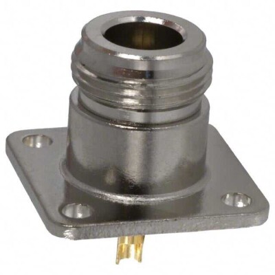 N Type Connector Jack, Female Socket 50 Ohms Panel Mount Solder Cup - 1