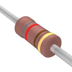 820 Ohms ±5% 2W Through Hole Resistor Axial Flame Proof, Safety Metal Film - YAGEO