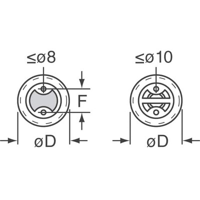 820µF 25V Aluminum Electrolytic Capacitors Radial, Can 10000 Hrs @ 105°C - 2
